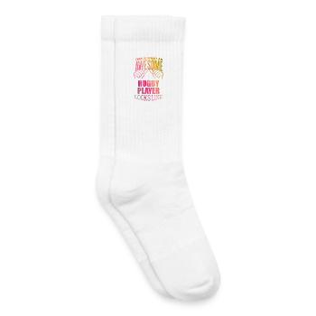 rugby - Chaussettes de tennis bio enfant - blanc - Droite