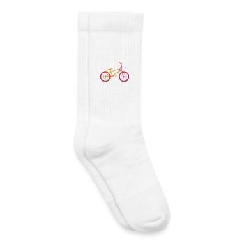 Bike Revolution Yoga Motivational Design - Kids Tennis Socks - white - Right