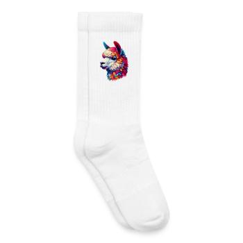 Alpaka - Kinder Tennissocken - Weiß - Rechts