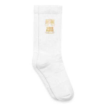 violon - Chaussettes de tennis bio enfant - blanc - Droite