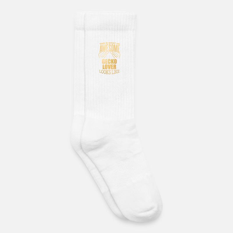 Gecko - Kinder Tennissocken - Weiß