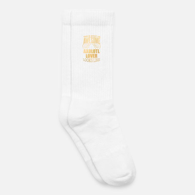 Axolotl - Kinder Tennissocken - Weiß