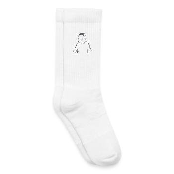 Cool Halloween Skeleton - Kids Tennis Socks - white - Right