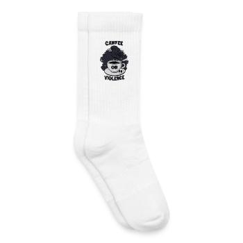 Cawfee or Violence - Kids Tennis Socks - white - Right