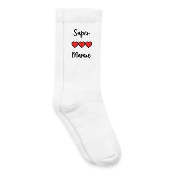 GRANNY. MOM. GRANDMA. MOTHER'S DAY - Kids Tennis Socks - white - Right
