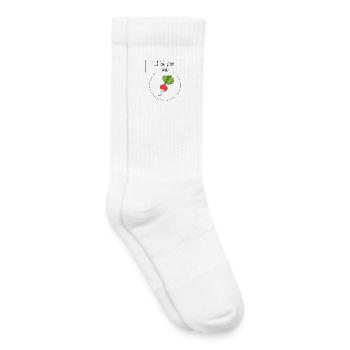 J'ai pas un radis - Chaussettes de tennis bio enfant - blanc - Droite