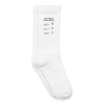 How to insert an usb stick correctly - Kids Tennis Socks - white - Right