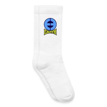 planet earth skateboards - Kids Tennis Socks - white - Right