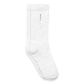 Croquis d’ange Look vintage - Chaussettes de tennis bio enfant - blanc - Droite