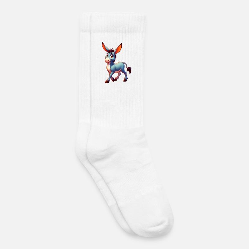 Esel-Maultier - Kinder Tennissocken - Weiß