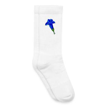 BAVARIAN UNICORN - Enzian - Kinder Tennissocken - Weiß - Rechts
