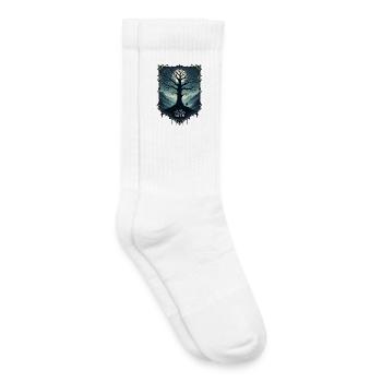 Wo Metall auf Mythos trifft ! - Kinder Tennissocken - Weiß - Rechts