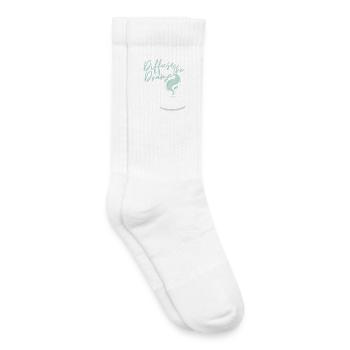 Diffuser le drame - Chaussettes de tennis bio enfant - blanc - Droite