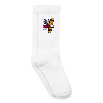 Skater Skateboarden - Kinder Tennissocken - Weiß - Rechts
