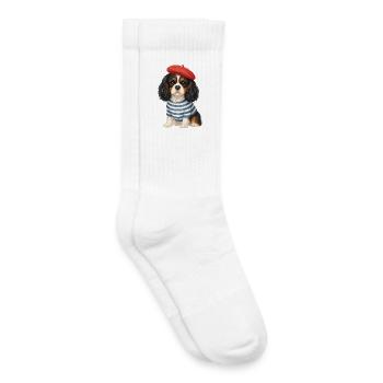 Fotogene Matrosen Baskenmütze Hund - Kinder Tennissocken - Weiß - Rechts