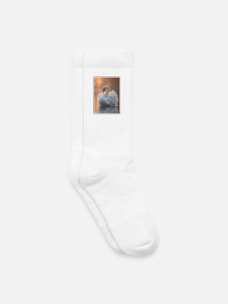 Schwäne Schwan - Kinder Tennissocken - Weiß