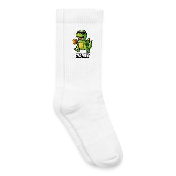 Thé-Rex - Chaussettes de tennis bio enfant - blanc - Droite