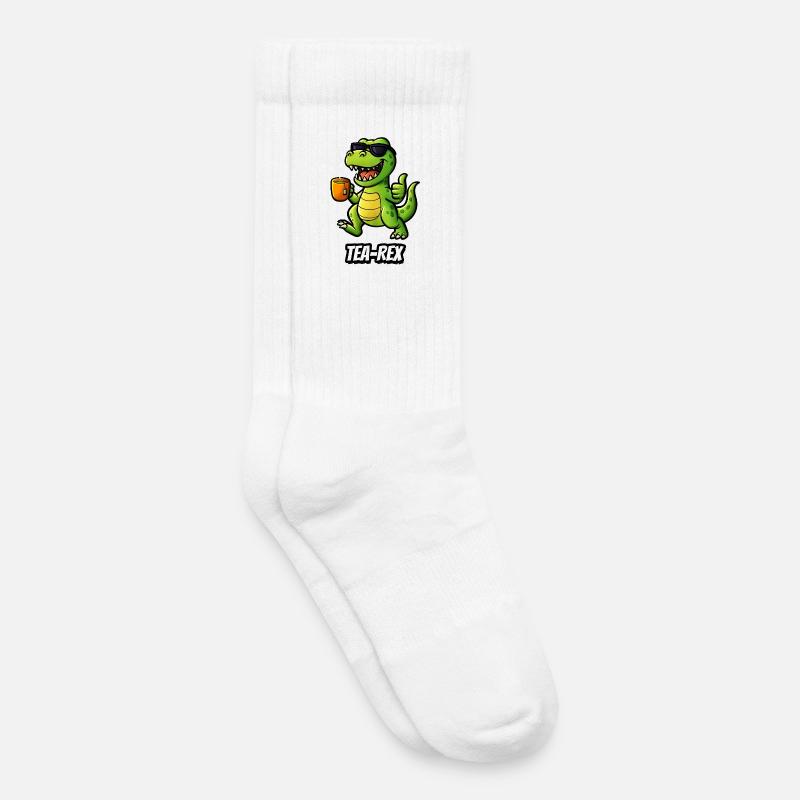 Tea-Rex - Kinder Tennissocken - Weiß
