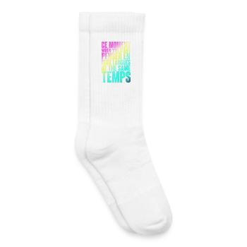 COOLER SPRUCH FÜR MEHRSPRACHLER, INTERNATIONAL - Kinder Tennissocken - Weiß - Rechts