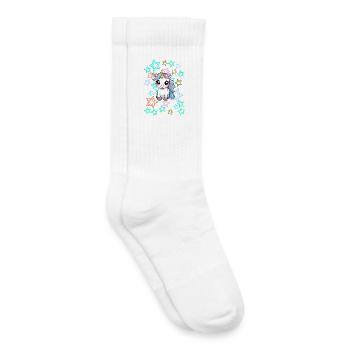 Niedliches Einhorn Kinder Retro 60er Pferd - Kinder Tennissocken - Weiß - Rechts