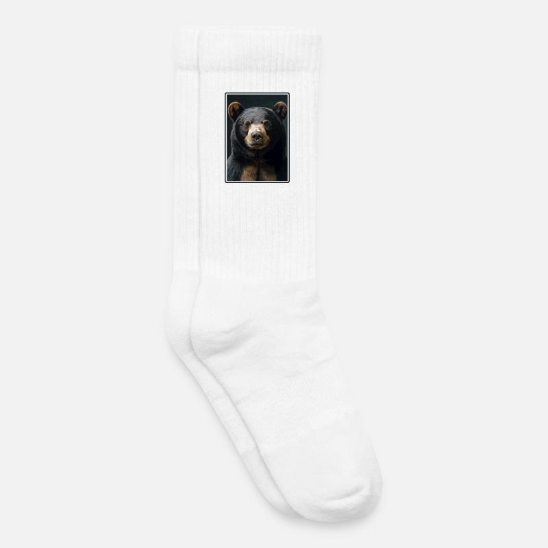 Sun Bear Malaienbär - Kinder Tennissocken - Weiß