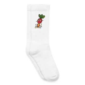 Radish Rocket Blastoff - Kids Tennis Socks - white - Right