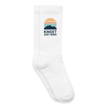 Kmoet just nothing, Antwerp dialect Shirts - Kids Tennis Socks - white - Right