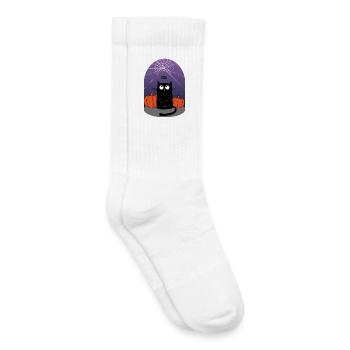 Halloween Cat, Spider and Pumpkins - Kids Tennis Socks - white - Right