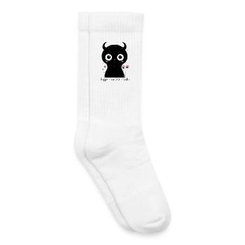 Mitternachts-Panda-Augen-Anhänger - Kinder Tennissocken - Weiß - Rechts