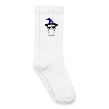 Lama Cool Witch Hat Sunglasses Halloween Alpaca - Kids Tennis Socks - white - Right