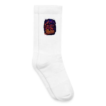 Ibiza Insel Urlaub Silhouette Sommer Geschenk - Kinder Tennissocken - Weiß - Rechts