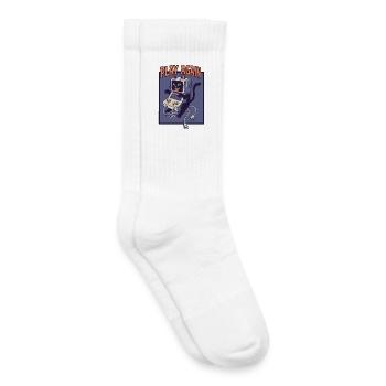 Rejouer : Retro Cat avec console de jeu - Chaussettes de tennis bio enfant - blanc - Droite