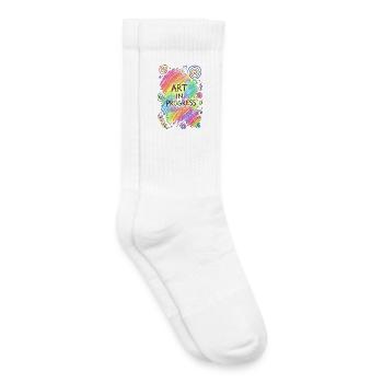 Art In Progress Kritzelei - Kinder Tennissocken - Weiß - Rechts