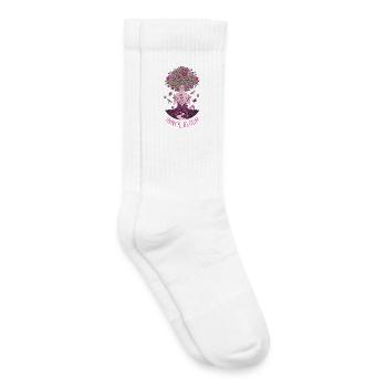 Inner Bloom – Zen-Blumen-Meditation - Kinder Tennissocken - Weiß - Rechts