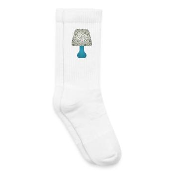 Lampenschirm mit blauem Blumenmuster - Kinder Tennissocken - Weiß - Rechts