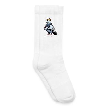 pigeons pigeons colombiers pigeonneurs - Chaussettes de tennis bio enfant - blanc - Droite