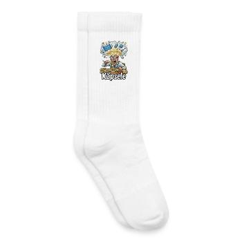 Käpsele Schwabe Erfinder Spätzle Ideen Humor Witz - Kinder Tennissocken - Weiß - Rechts