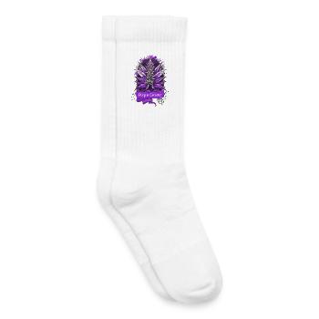 Purple Genetic - Kids Tennis Socks - white - Right