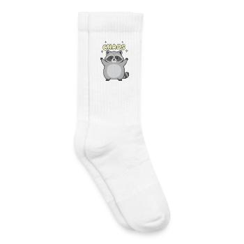 Chaos Waschbär-Jubel - Kinder Tennissocken - Weiß - Rechts