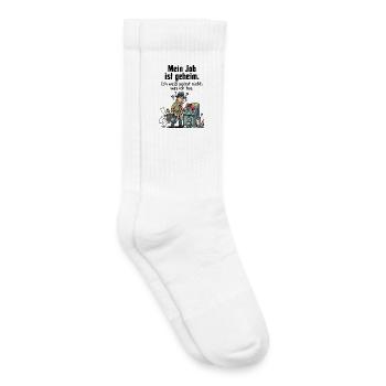 Secret mission in everyday office life - Kids Tennis Socks - white - Right
