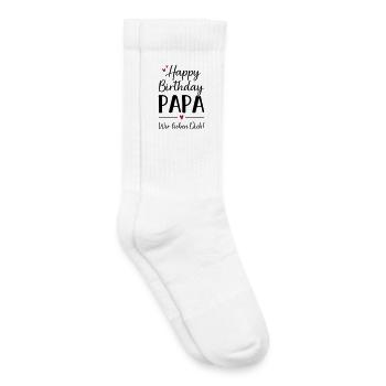 Joyeux anniversaire Tenue de fête papa Papa - Chaussettes de tennis bio enfant - blanc - Droite