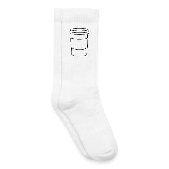 Kaffeetasse - Kinder Tennissocken - Weiß - Rechts