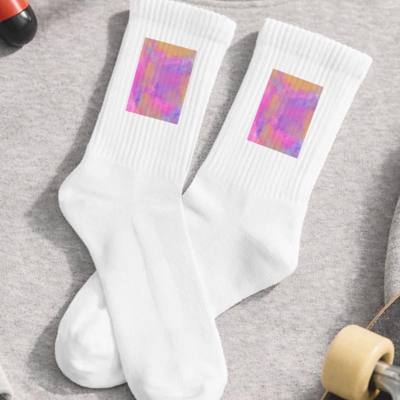 Gradient - lilac can be personalized Kids Tennis Socks