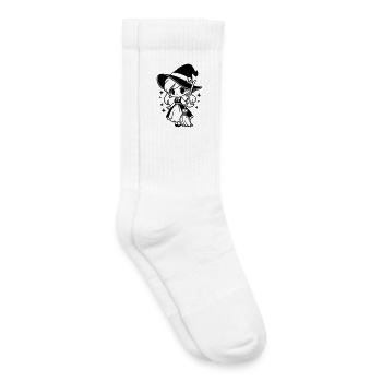 Süße Halloween Hexe - Kinder Tennissocken - Weiß - Rechts