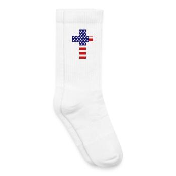 Christian Cross - Kids Tennis Socks - white - Right