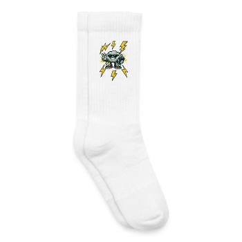 Dondercloud Rockster - Kinder Tennissocken - Weiß - Rechts