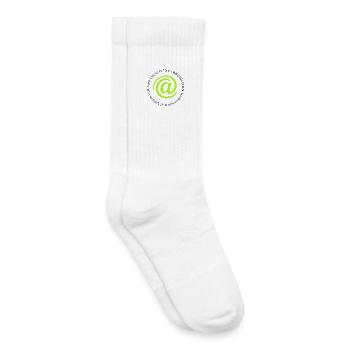 Neon @ Circle Logo Replication - Kids Tennis Socks - white - Right