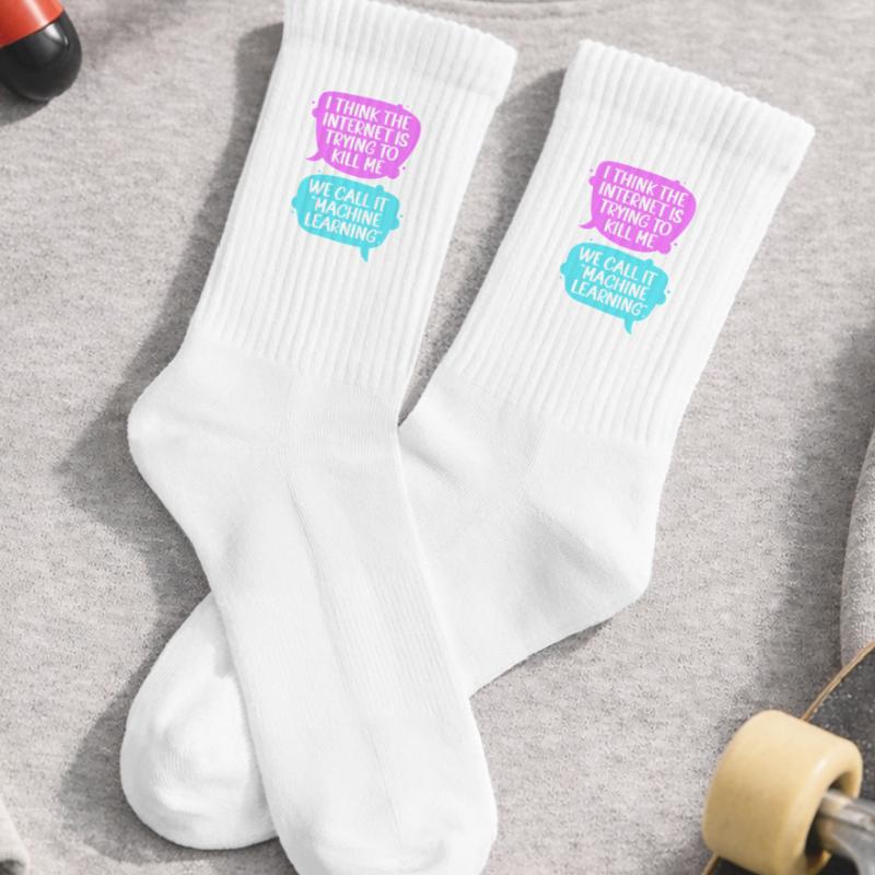 Programmeur GPT Coder Chaussettes de tennis bio enfant