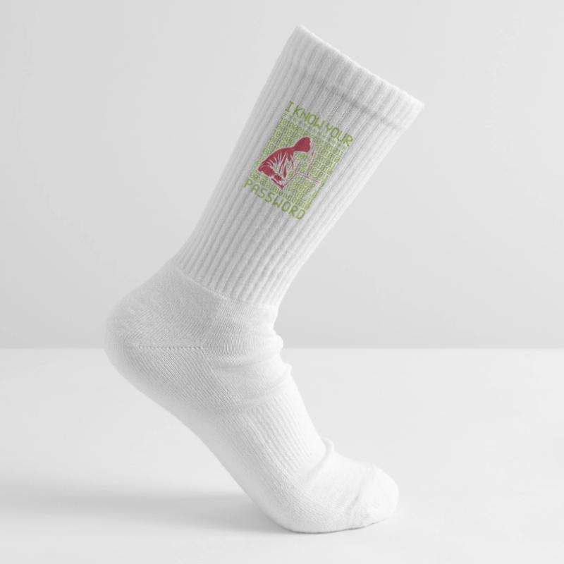 Hacker Hacking Programmer Linux Password Hacker Kids Tennis Socks