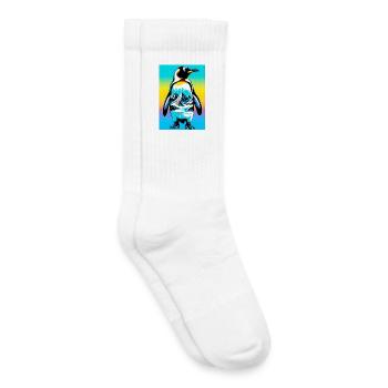 penguin - Kids Tennis Socks - white - Right